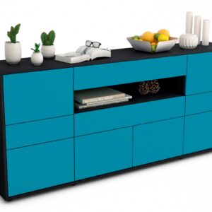 Sideboard Emerelda, Türkis (180x79x35cm)