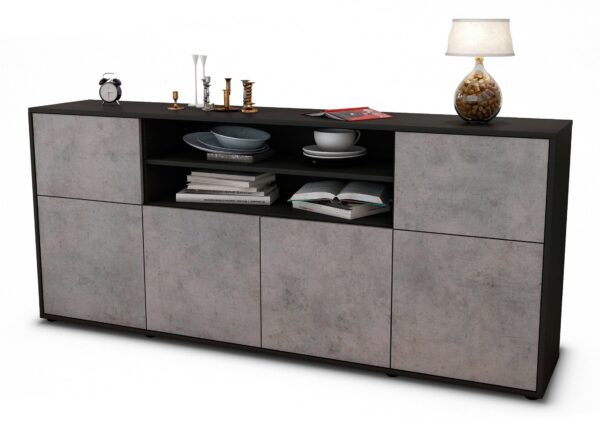 Sideboard Emilia, Beton (180x79x35cm)