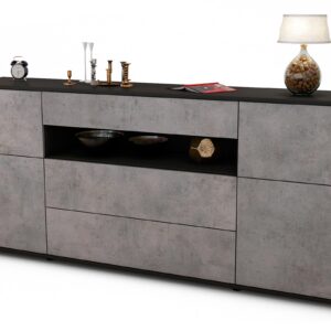 Sideboard Emma, Beton (180x79x35cm)