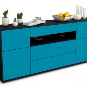Sideboard Emma, Türkis (180x79x35cm)