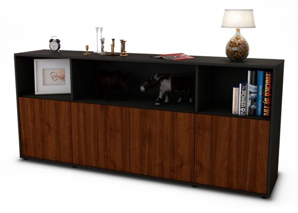Sideboard Enrica, Walnuss (180x79x35cm)