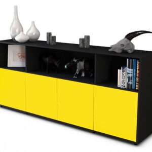 Sideboard Enrica, Gelb (180x79x35cm)