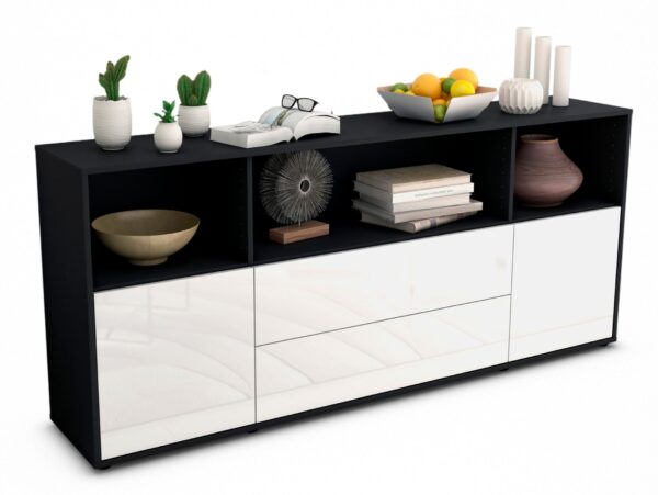 Sideboard Enza, Weiß (180x79x35cm)
