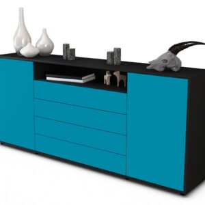 Sideboard Enzo, Türkis (180x79x35cm)