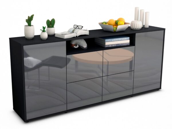 Sideboard Ephenia, Grau (180x79x35cm)
