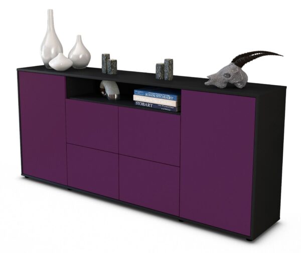 Sideboard Ephenia, Lila (180x79x35cm)