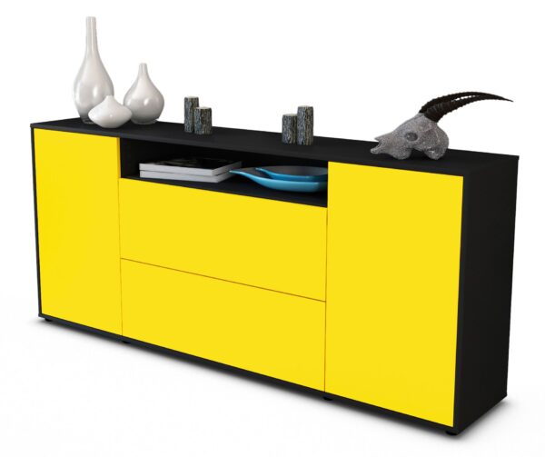 Sideboard Erina, Gelb (180x79x35cm)