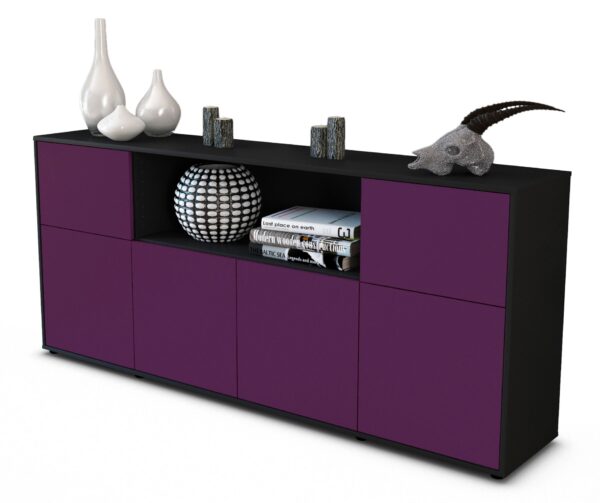 Sideboard Ermentrude, Lila (180x79x35cm)