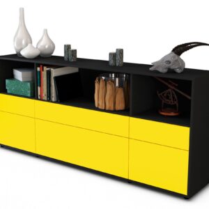 Sideboard Estella, Gelb (180x79x35cm)