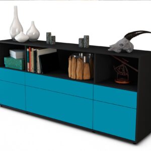 Sideboard Estella, Türkis (180x79x35cm)