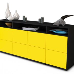 Sideboard Evita, Gelb (180x79x35cm)