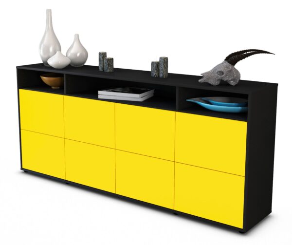 Sideboard Evita, Gelb (180x79x35cm)