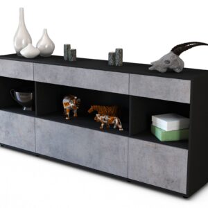 Sideboard Fabiana, Beton (180x79x35cm)