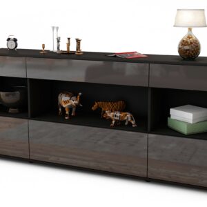 Sideboard Fabiana, Grau (180x79x35cm)