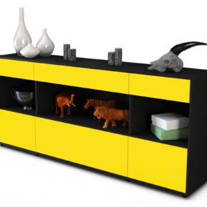 Sideboard Fabiana, Gelb (180x79x35cm)