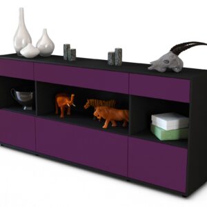 Sideboard Fabiana, Lila (180x79x35cm)