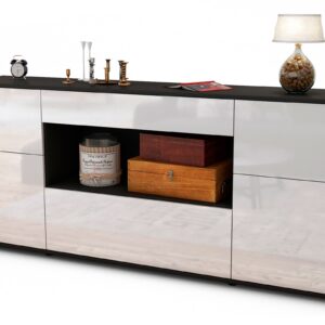 Sideboard Fabiola, Weiß (180x79x35cm)