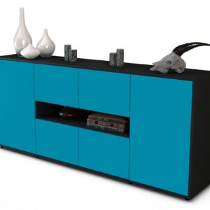 Sideboard Farina, Türkis (180x79x35cm)