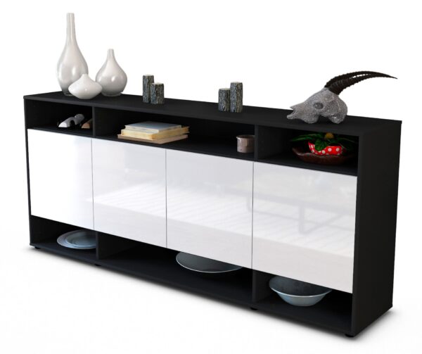 Sideboard Felia, Weiß (180x79x35cm)