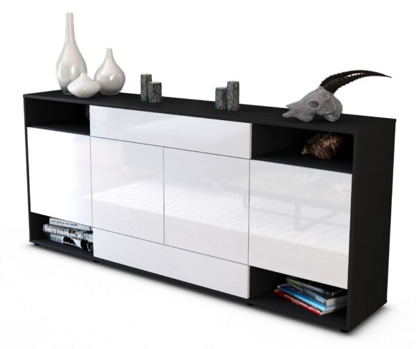 Sideboard Felicia, Weiß (180x79x35cm)