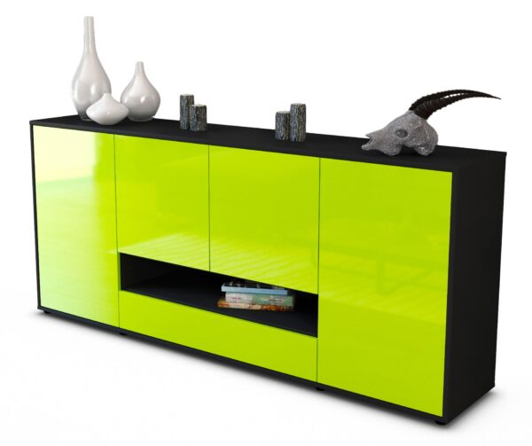 Sideboard Felicitas, Grün (180x79x35cm)