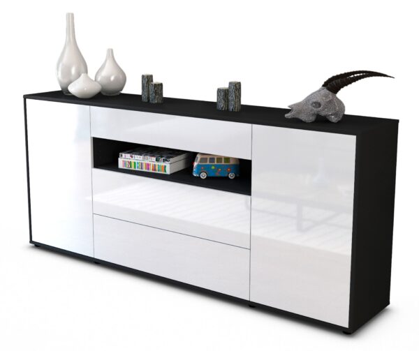 Sideboard Filippa, Weiß (180x79x35cm)