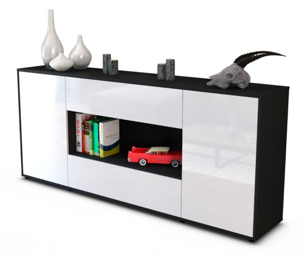 Sideboard Filomena, Weiß (180x79x35cm)