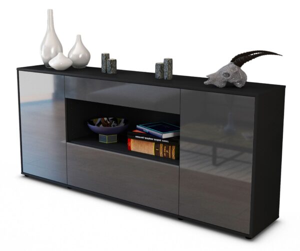 Sideboard Fiora, Grau (180x79x35cm)