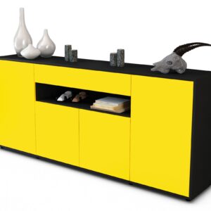 Sideboard Fiorella, Gelb (180x79x35cm)