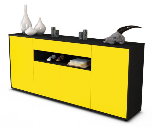 Sideboard Fiorella, Gelb (180x79x35cm)