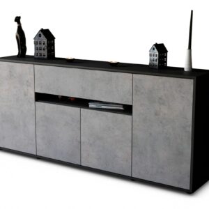 Sideboard Flavia, Beton (180x79x35cm)