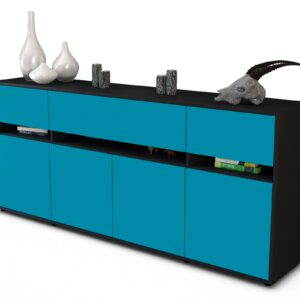 Sideboard Flora, Türkis (180x79x35cm)