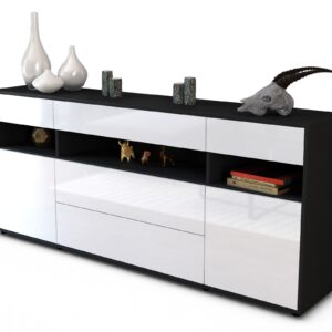 Sideboard Floria, Weiß (180x79x35cm)