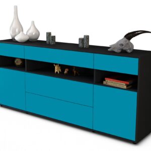 Sideboard Floria, Türkis (180x79x35cm)