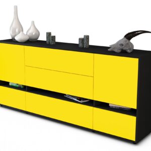 Sideboard Floriana, Gelb (180x79x35cm)