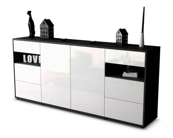 Sideboard Francesca, Weiß (180x79x35cm)