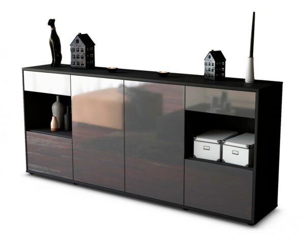 Sideboard Gabriella, Grau (180x79x35cm)