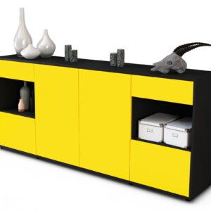 Sideboard Gabriella, Gelb (180x79x35cm)