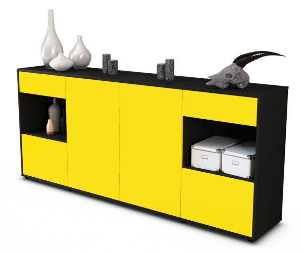 Sideboard Gabriella, Gelb (180x79x35cm)