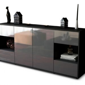 Sideboard Gaia, Grau (180x79x35cm)