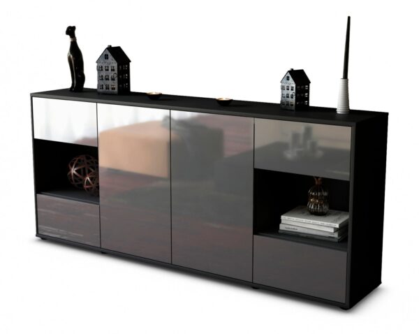 Sideboard Gaia, Grau (180x79x35cm)