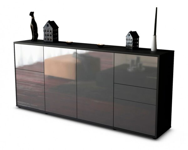 Sideboard Gemma, Grau (180x79x35cm)
