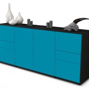 Sideboard Gemma, Türkis (180x79x35cm)