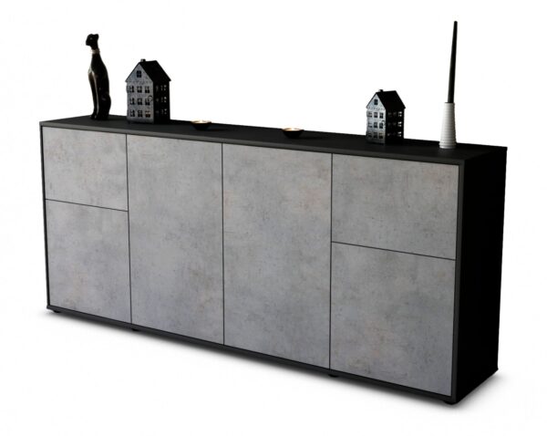 Sideboard Georgina, Beton (180x79x35cm)