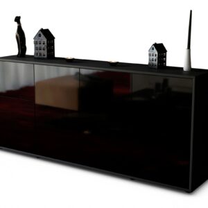 Sideboard Georgina, Schwarz (180x79x35cm)