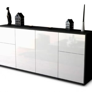 Sideboard Georgina, Weiß (180x79x35cm)