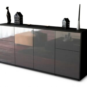 Sideboard Georgina, Grau (180x79x35cm)