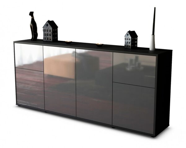 Sideboard Georgina, Grau (180x79x35cm)