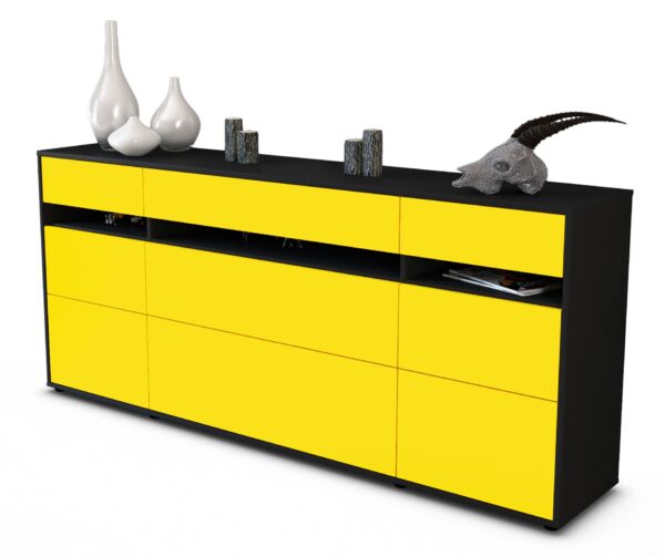 Sideboard Giada, Gelb (180x79x35cm)