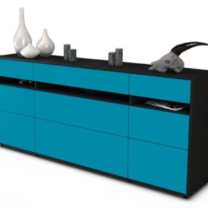Sideboard Giada, Türkis (180x79x35cm)